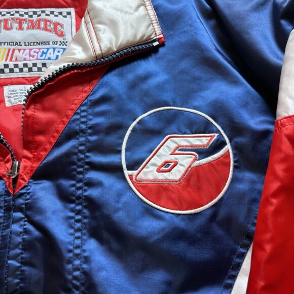 Vintage Mark Martin #6 Nutmeg NASCAR Windbreaker Jacket Adult Large - Picture 7 of 7